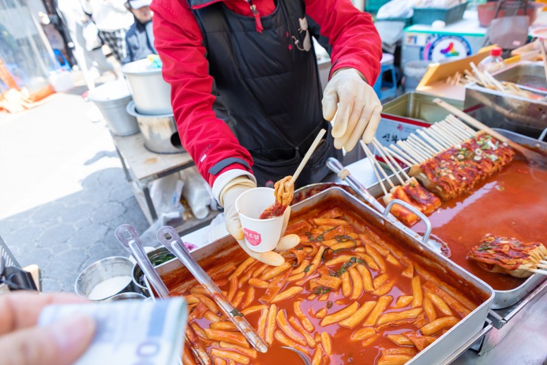 Tteokbokki spicy rice cakes